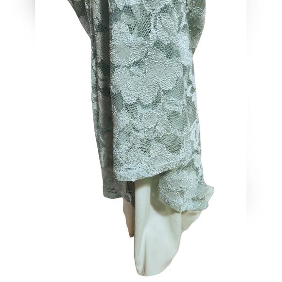 Windsor Strapless Lace Gown in Mint - Picture 6 of 12